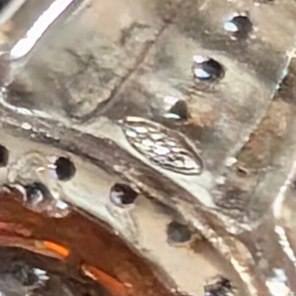 Sterling Silver Peach topaz earrings and pendant - Picture 6 of 8